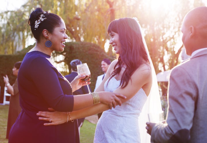 “Guests understand that the newlyweds are obligated to make the rounds and chat with everyone at the event," said etiquette expert Nick Leighton.