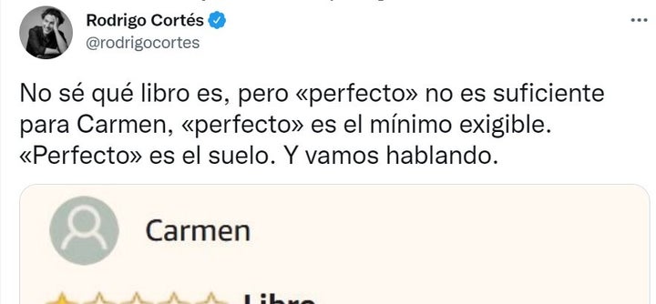 La reseña viral sobre un libro.