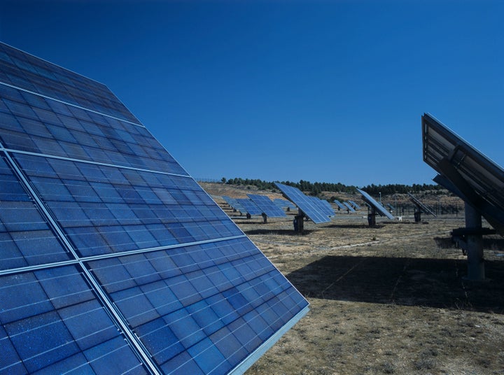 Planta solar en Navarra.