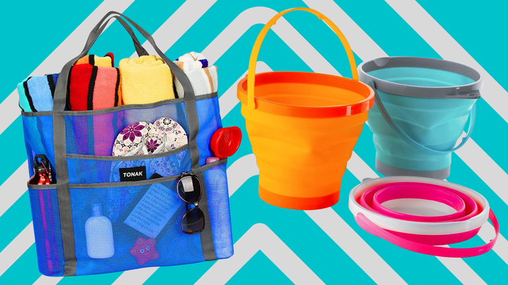A <a href="https://www.amazon.com/Grocery-Storage-Oversized-Foldable-Lightweight/dp/B09C5FGF25?tag=griffinwynne-20&ascsubtag=6283aa53e4b04353eb09ae36%2C-1%2C-1%2Cd%2C0%2C0%2Chp-fil-am%3D0%2C0%3A0" target="_blank" data-affiliate="true" role="link" data-amazon-link="true" rel="sponsored" class=" js-entry-link cet-external-link" data-vars-item-name="mesh beach bag" data-vars-item-type="text" data-vars-unit-name="6283aa53e4b04353eb09ae36" data-vars-unit-type="buzz_body" data-vars-target-content-id="https://www.amazon.com/Grocery-Storage-Oversized-Foldable-Lightweight/dp/B09C5FGF25?tag=griffinwynne-20&ascsubtag=6283aa53e4b04353eb09ae36%2C-1%2C-1%2Cd%2C0%2C0%2Chp-fil-am%3D0%2C0%3A0" data-vars-target-content-type="url" data-vars-type="web_external_link" data-vars-subunit-name="article_body" data-vars-subunit-type="component" data-vars-position-in-subunit="0">mesh beach bag</a> and <a href="https://www.amazon.com/Top-Race-Foldable-Silicone-Collapsible/dp/B01G641T0S?tag=griffinwynne-20&ascsubtag=6283aa53e4b04353eb09ae36%2C-1%2C-1%2Cd%2C0%2C0%2Chp-fil-am%3D0%2C0%3A0" target="_blank" data-affiliate="true" role="link" data-amazon-link="true" rel="sponsored" class=" js-entry-link cet-external-link" data-vars-item-name="collapsible buckets" data-vars-item-type="text" data-vars-unit-name="6283aa53e4b04353eb09ae36" data-vars-unit-type="buzz_body" data-vars-target-content-id="https://www.amazon.com/Top-Race-Foldable-Silicone-Collapsible/dp/B01G641T0S?tag=griffinwynne-20&ascsubtag=6283aa53e4b04353eb09ae36%2C-1%2C-1%2Cd%2C0%2C0%2Chp-fil-am%3D0%2C0%3A0" data-vars-target-content-type="url" data-vars-type="web_external_link" data-vars-subunit-name="article_body" data-vars-subunit-type="component" data-vars-position-in-subunit="1">collapsible buckets</a> to make a day at the beach even easier.