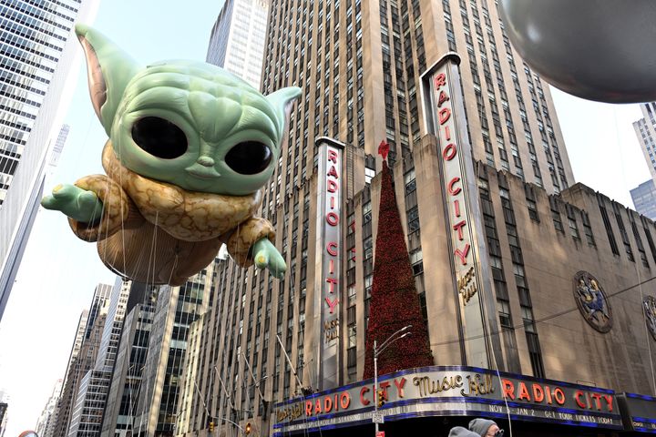 Baby Yoda was depicted in balloon form at last year's Macy's Thanksgiving Day Parade.