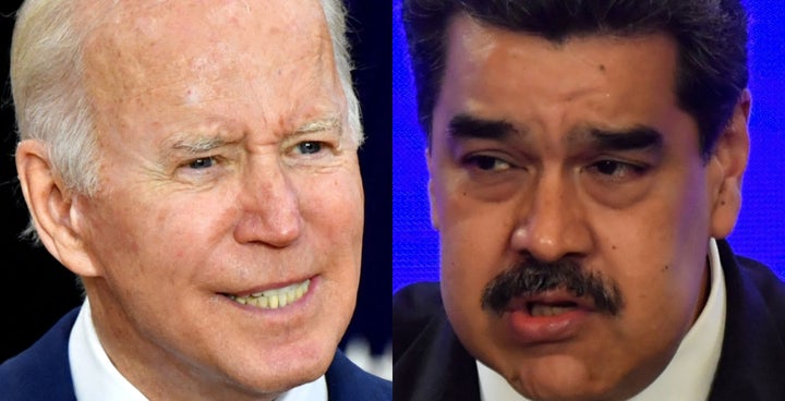 Joe Biden y Nicolás Maduro, en sendas imágenes de archivo.