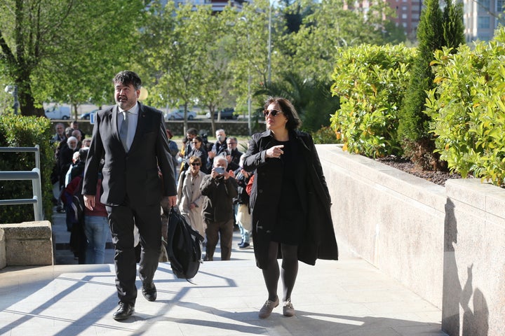 Carlos Sánchez Mato y Celia Mayer, en una imagen de archivo en la Audiencia Provincial de Madrid.