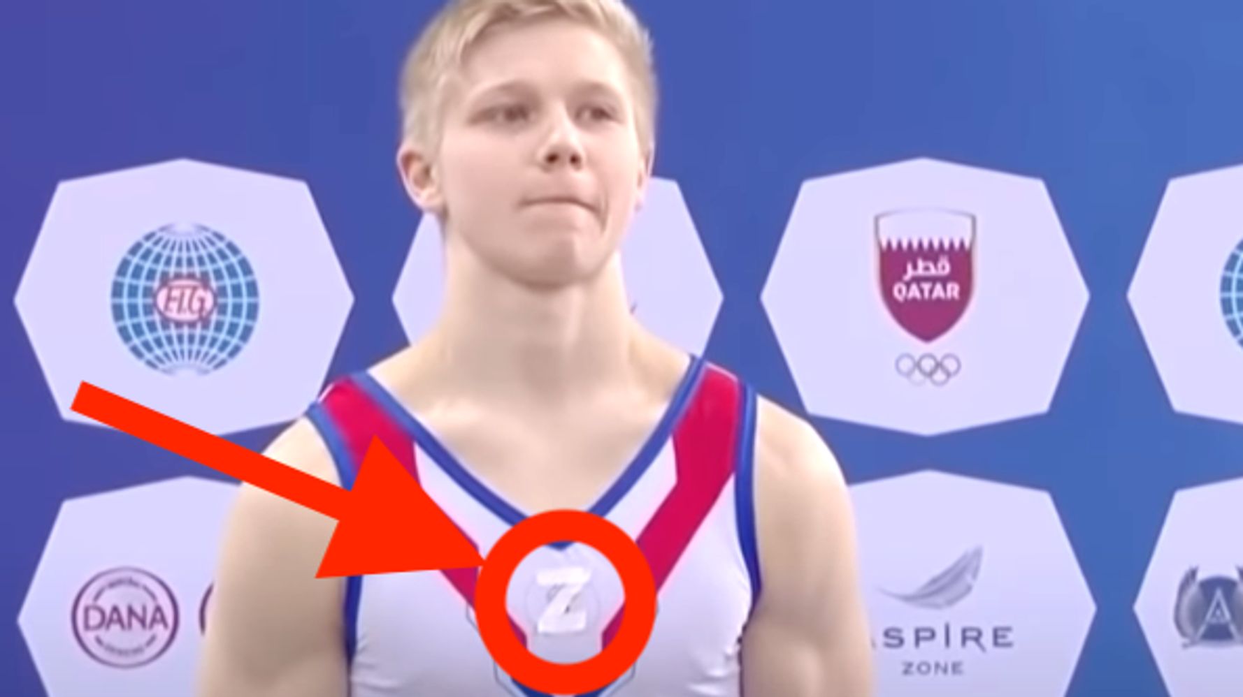 Un gymnaste russe banni pour avoir porté le symbole « Z » pro-guerre à côté d’un rival ukrainien