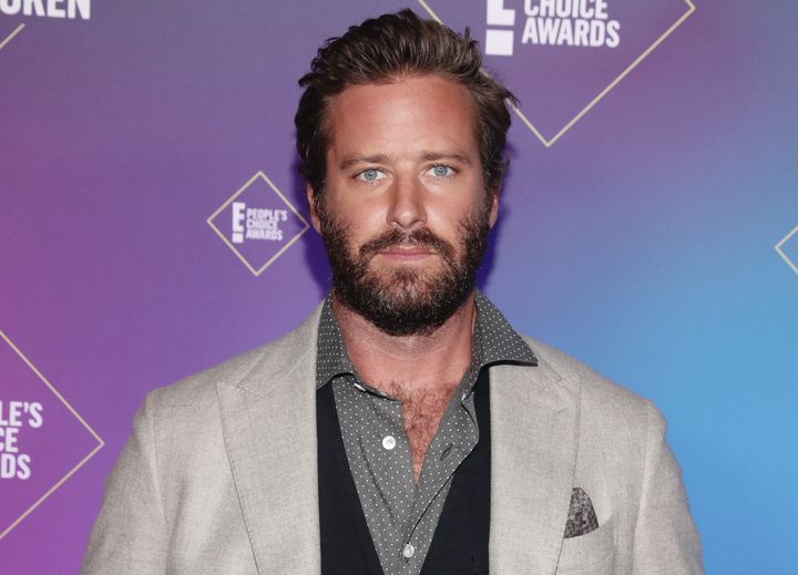 Armie Hammer attends the 2020 E! People's Choice Awards.