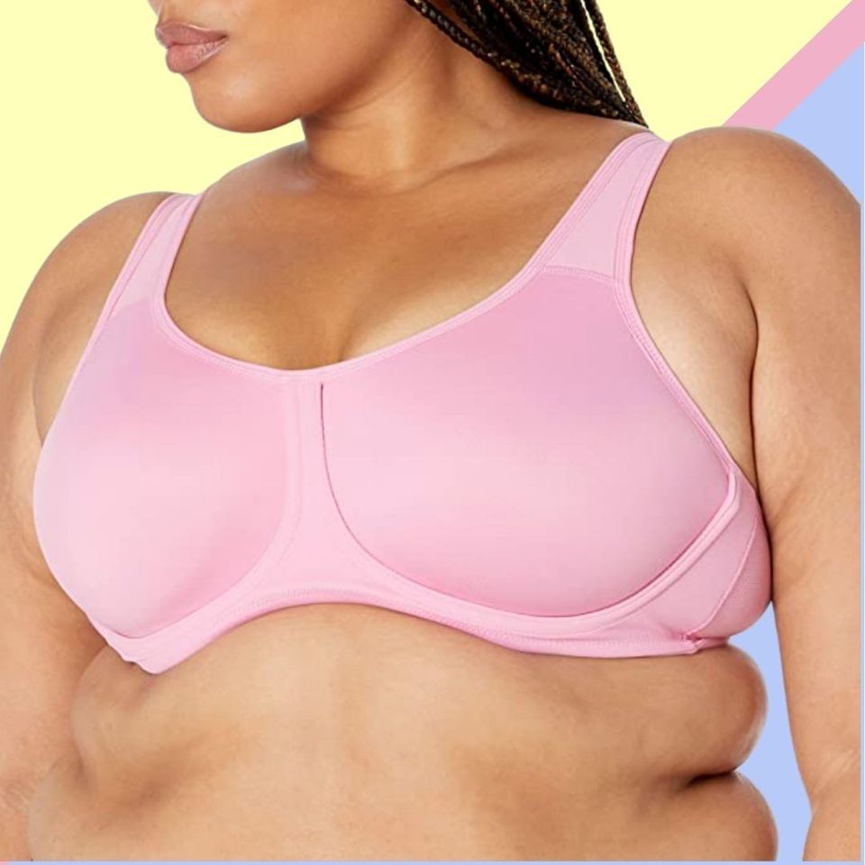 Avia seamless bra size L low support seamless construction breathable pink