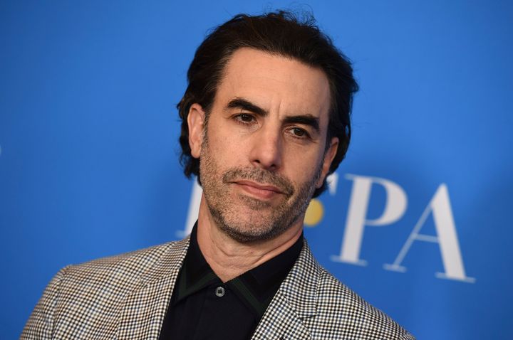 Actor Sacha Baron Cohen has dropped his lawsuit against a Massachusetts cannabis dispensary that used an image of his character Borat on a billboard without his permission. (Photo by Jordan Strauss/Invision/AP, File)