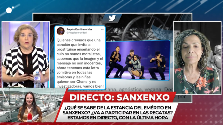 Pilar Rahola y Ángela Escribano en 'Todo es mentira'.