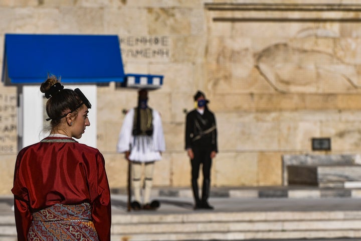 Φωτογραφία από τις εκδηλώσεις μνήμης του 2021 για τη Γενοκτονία των Ποντίων. 353.000 Έλληνες Πόντιοι σφαγιάσθηκαν από τους Τούρκους με εντολή του Μουσταφά Κεμάλ στις 19 Μάιου του 1915. Σήμερα η ημέρα αυτή είναι εθνική γιορτή στην Τουρκία.