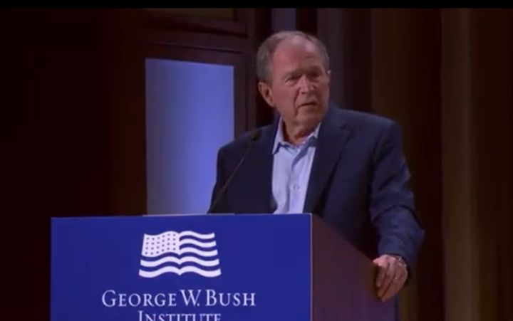 George Bush, the US President who ordered the invasion of Iraq during his time in the White House