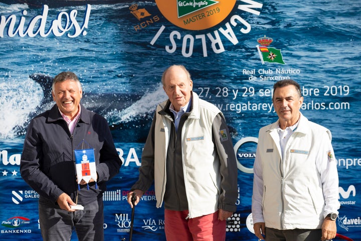 Foto de archivo del Rey emérito Juan Carlos I en su visita a Sanxenxo en 2019.