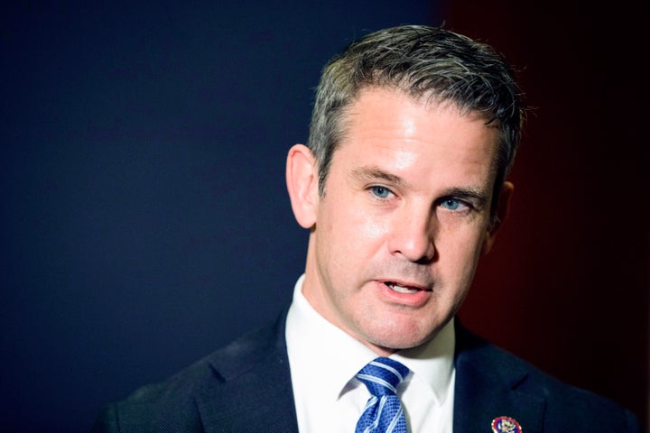 Rep. Adam Kinzinger, R-Ill., speaks to the media at the Capitol, on May 12, 2021, in Washington.