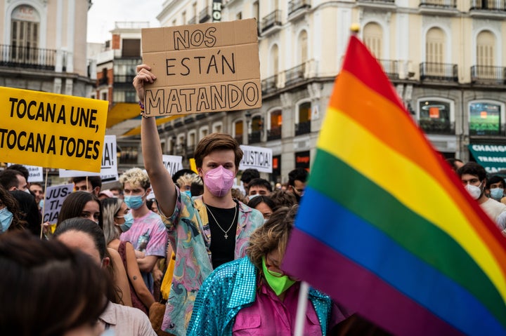 Manifestación en la Puerta del Sol.