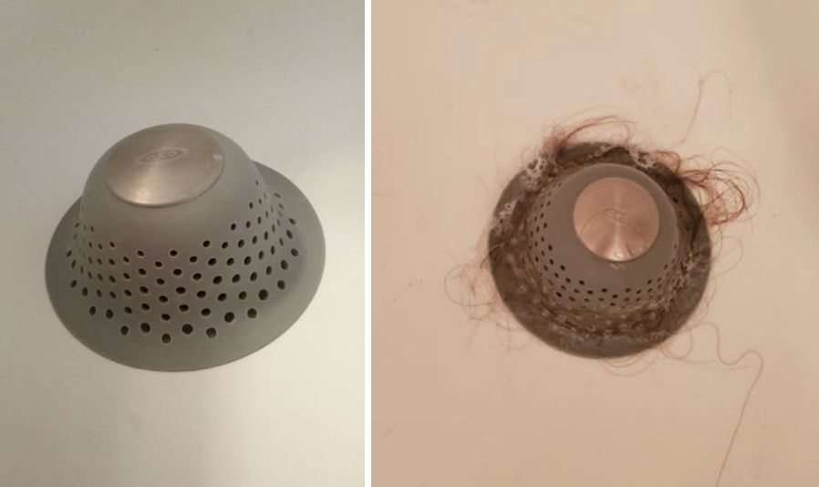 15 Pack Disposable Shower Drain Hair Catcher Waterproof Shower Drain Mesh  Sticker Hair Traps Stopper for Kitchen Bathroom Bathtub