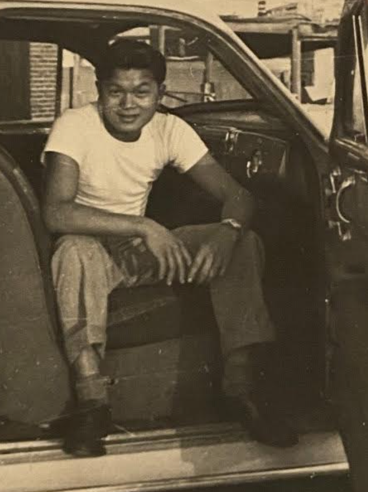 The author’s father, Mow Lim, in Tulare, California, in 1946.