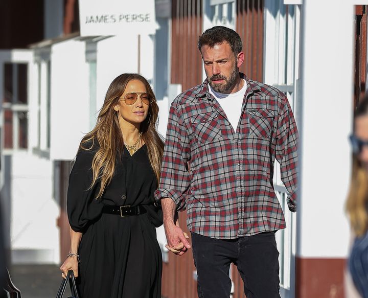 Jennifer and Ben Affleck are seen on April 23, 2022 in Los Angeles, California. (Photo by Bellocqimages/Bauer-Griffin/GC Images)