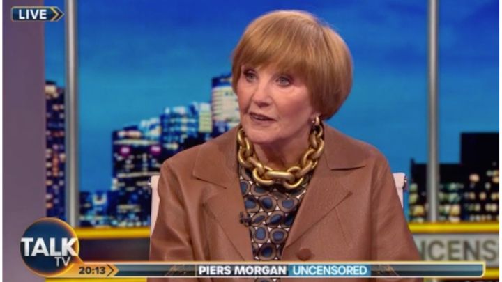 Anne Robinson was a guest on Piers Morgan: Uncensored