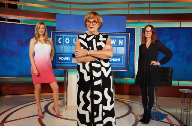 (L-R) Rachel Riley, Anne Robinson and Susie Dent