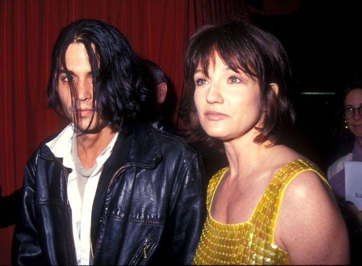 Johnny Depp and Ellen Barkin in 1994.