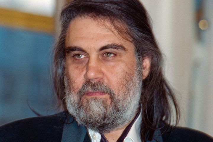 Greek musician and composer Vangelis Papathanassiou, known as Vangelis, pictured in 1992