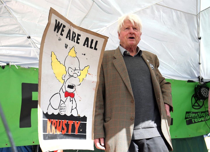 Stanley Johnson, padre del primer ministro británico, Boris Johnson.