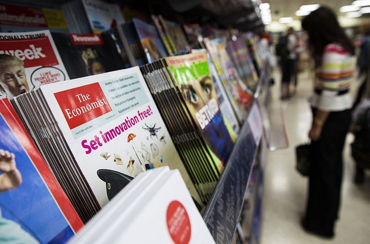 La revista 'The Economist', en una tienda.