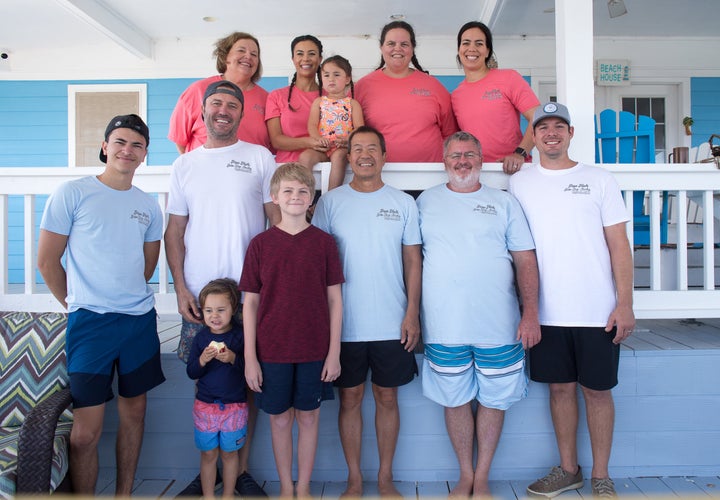 Harper with her family.