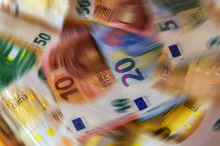 Money: euro banknotes