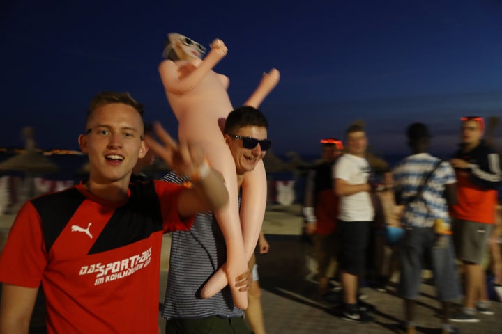 Turistas en Mallorca.