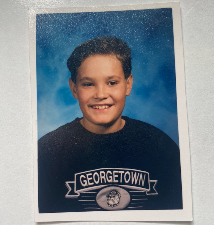 The author at age 12.