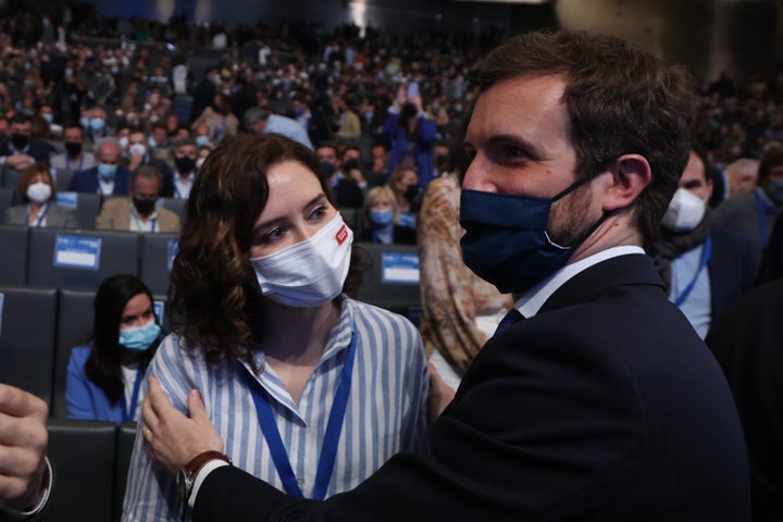Ayuso y Casado, el pasado mes de abril.
