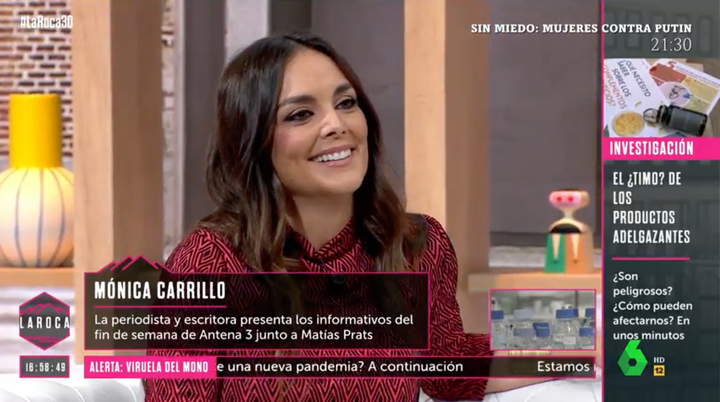 La periodista Mónica Carrillo en 'La Roca'.