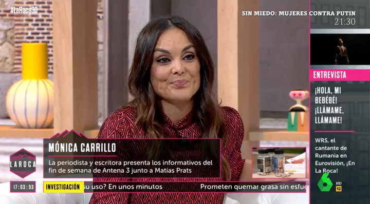 La periodista Mónica Carrillo en 'La Roca'.
