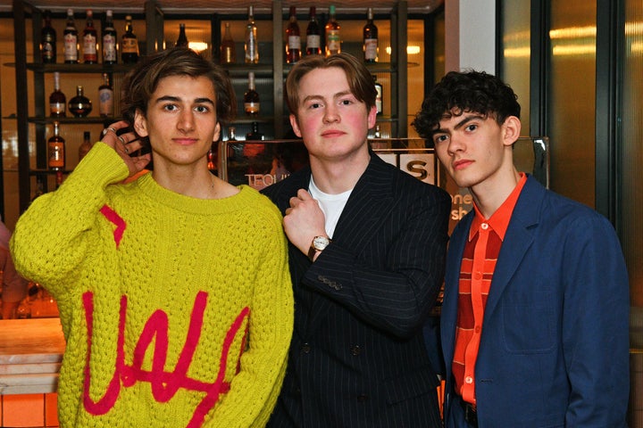 From left: "Heartstopper" actors Sebastian Croft, Kit Connor and Joe Locke. 