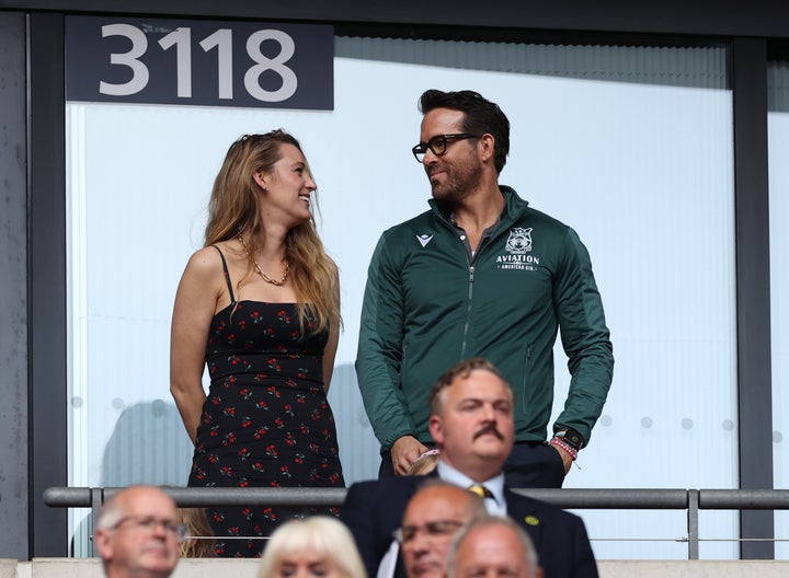 Ryan Reynolds, Blake Lively Attend Wrexham AFC Game in London