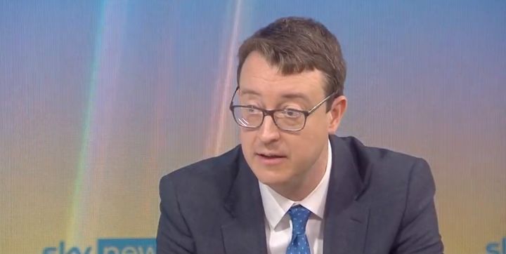 Simon Clarke speaking to Sky News about monkeypox