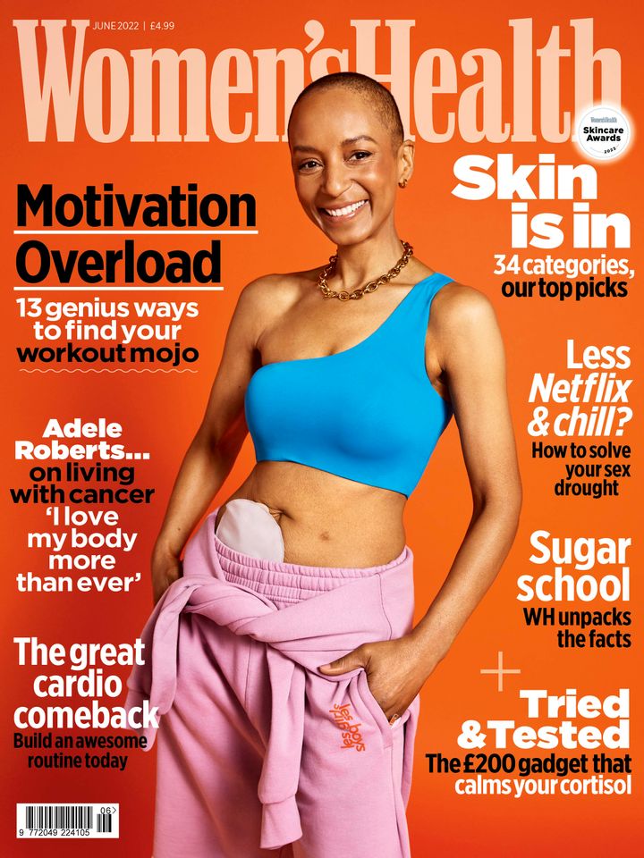 Adele Roberts on the cover of Women's Health UK