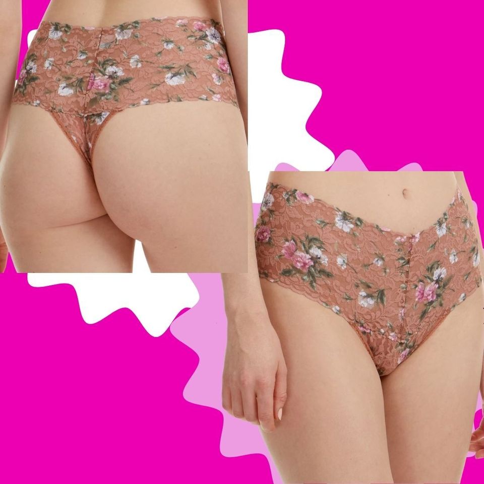 Set 3 Pcs.women Cotton Panties.underwear Organic Cotton.floral