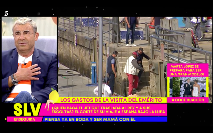 Jorge Javier Vázquez en el plató de 'Sálvame'.