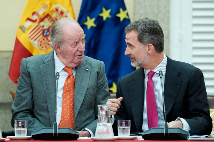 Juan Carlos I y Felipe VI en una imagen de archivo