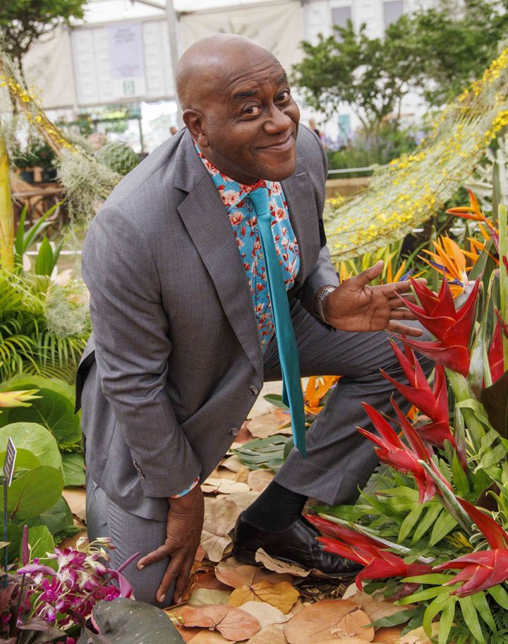 Ainsley Harriott pictured at the Chelsea Flower Show on Monday.