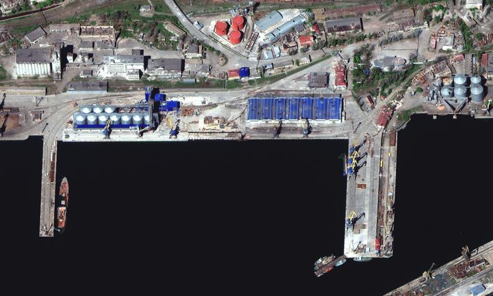 Puerto de Mariupol, ahora en manos rusas. 
