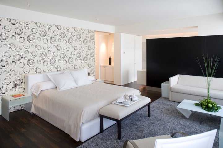Habitación del Parador de Alcalá, en Madrid.