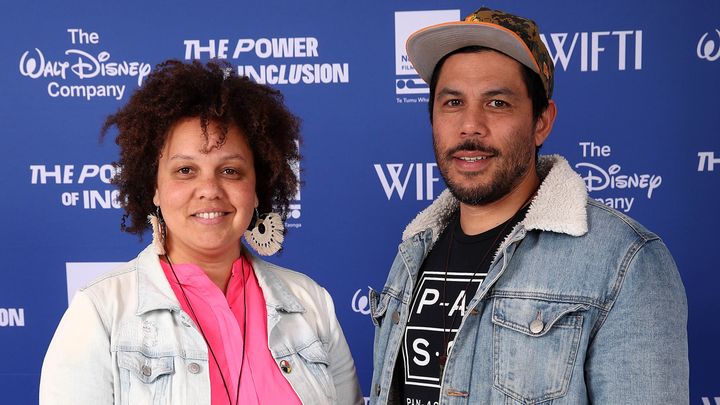 Producers Kerry Warkia and Kiel McNaughton at the Power Of Inclusion Summit 2019 at Aotea Centre in 2019 in Auckland, New Zealand.
