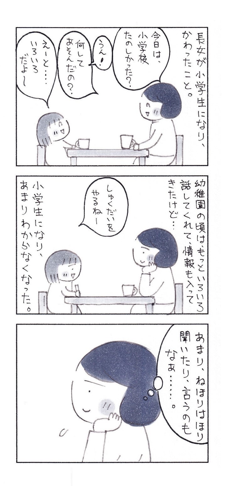 漫画『成長していく娘との、会話。』1ページ目