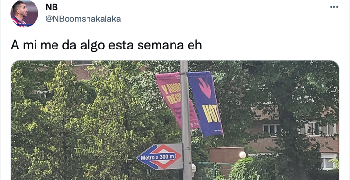 El tuit del usuario NB.