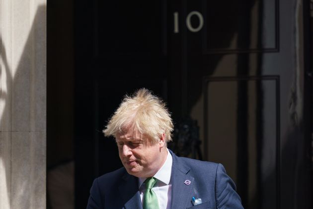 Prime Minister Boris Johnson departs 10 Downing Street.