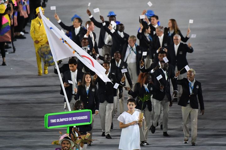 El Equipo Olímpico de Refugiados en 2016 en Rio de Janeiro.