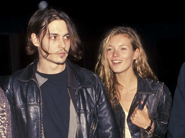 Kate Moss Denies Ex Johnny Depp Pushed Her Down the Stairs 2 Johnny Depp and Kate Moss in 1994.