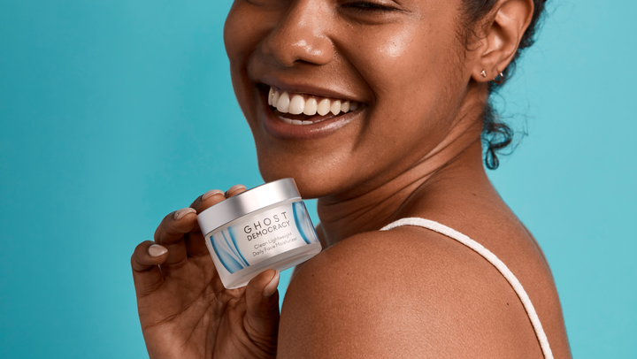 Suitable for all skin types, <a href="https://click.linksynergy.com/deeplink?id=Zb4jl9GtVeY&mid=45265&u1=oilyfacemoisturizer-KristenAdaway-052522-628e2fa7e4b0edd2d01dee0b&murl=https%3A%2F%2Fwww.ghostdemocracy.com%2Fproducts%2Fclean-lightweight-daily-face-moisturizer" target="_blank" role="link" rel="sponsored" class=" js-entry-link cet-external-link" data-vars-item-name="Ghost Democracy's daily moisturizer" data-vars-item-type="text" data-vars-unit-name="628e2fa7e4b0edd2d01dee0b" data-vars-unit-type="buzz_body" data-vars-target-content-id="https://click.linksynergy.com/deeplink?id=Zb4jl9GtVeY&mid=45265&u1=oilyfacemoisturizer-KristenAdaway-052522-628e2fa7e4b0edd2d01dee0b&murl=https%3A%2F%2Fwww.ghostdemocracy.com%2Fproducts%2Fclean-lightweight-daily-face-moisturizer" data-vars-target-content-type="url" data-vars-type="web_external_link" data-vars-subunit-name="article_body" data-vars-subunit-type="component" data-vars-position-in-subunit="6">Ghost Democracy's daily moisturizer</a> balances and refreshes your skin.